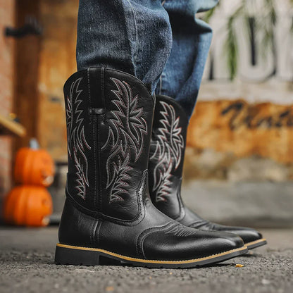 Hugo | Herren Klassische Westernstiefel mit Rundspitze