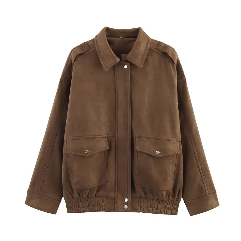 Britta | Damen Jacke mit Taschen und lockerer Passform