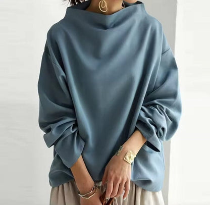 Birgit | Damen High-Neck Langarmshirt