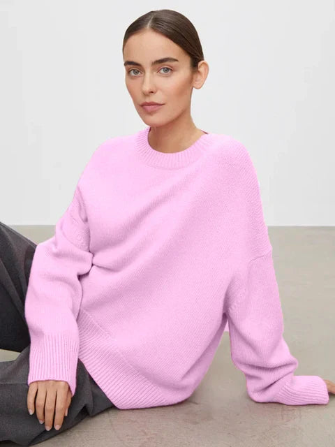 Jana | Damen Übergroßer Lockerer Strickpullover