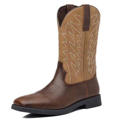 Hugo | Herren Klassische Westernstiefel mit Rundspitze