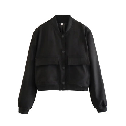 Dorothea | Damen Casual Bomberjacke mit Taschen