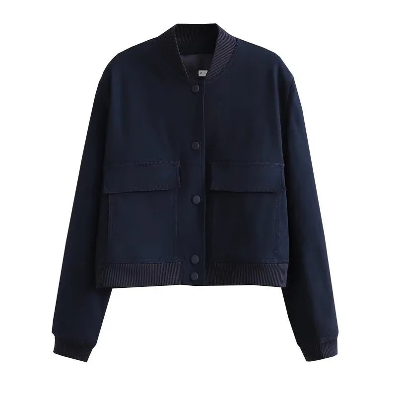 Dorothea | Damen Casual Bomberjacke mit Taschen