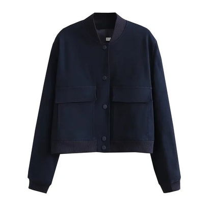 Dorothea | Damen Casual Bomberjacke mit Taschen