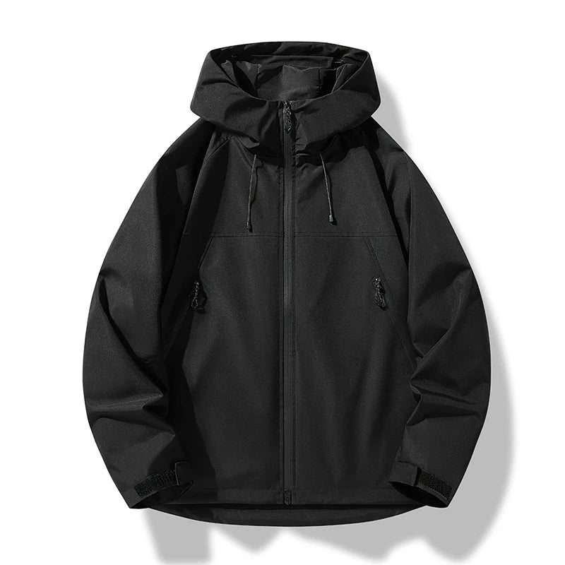 Stefan | Herren Wasserdichte Kapuzen Winddichte Shell Jacke