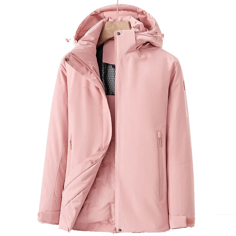 Lena | Damen Wasserdichte Winterjacke mit Fleece-Futter