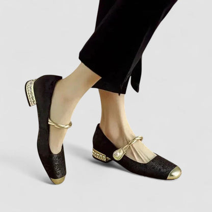 Christa | Damen Orthopädische Mary Jane Niedrig-Absatz-Schuhe