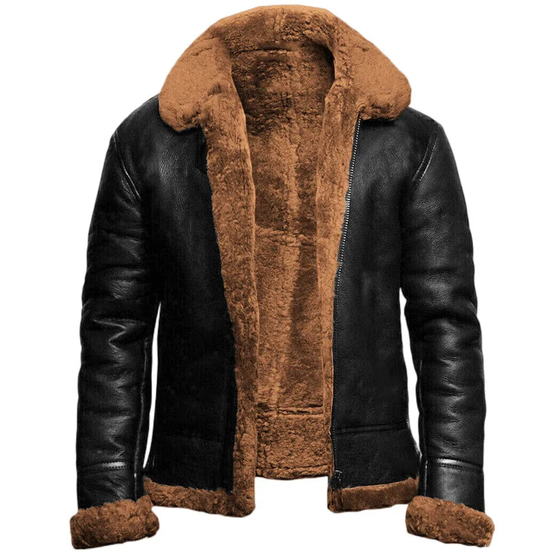 Robert | Herren Warme Winterjacke mit Fellfutter
