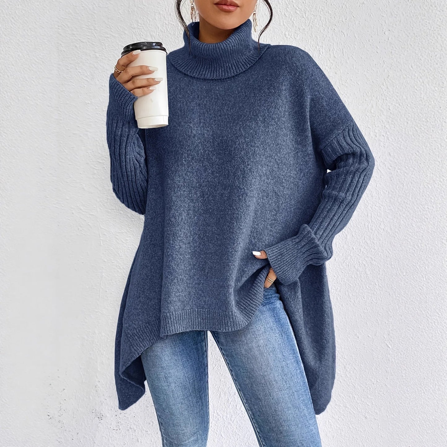 Annika | Damen Herbst Kaschmir Rollkragenpullover