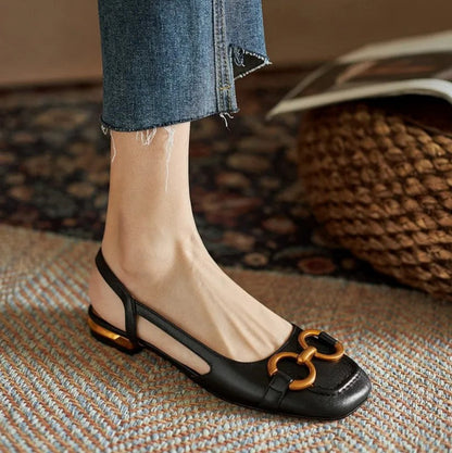 Greta | Damen Blumen Riemen Blockabsatz Sandalen