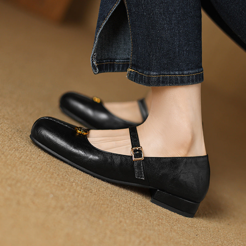 Carmen | Damen Frühlings Ballerinas mit Riemen