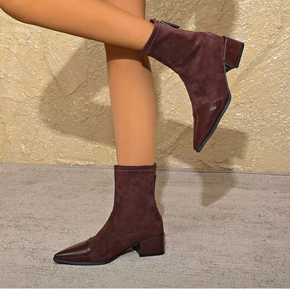 Magdalena | Damen Herbst Stiefeletten mit Blockabsatz