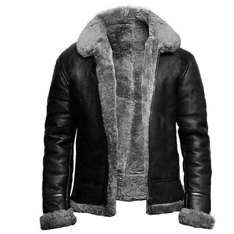 Robert | Herren Warme Winterjacke mit Fellfutter