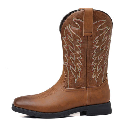 Hugo | Herren Klassische Westernstiefel mit Rundspitze