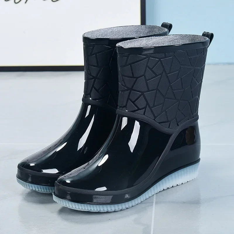 Kerstin | Damen Mittelhohe Rutschfeste Gummistiefel