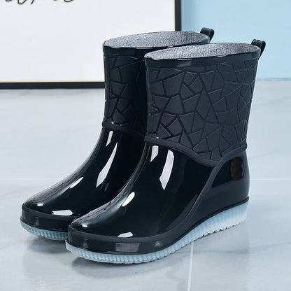Kerstin | Damen Mittelhohe Rutschfeste Gummistiefel