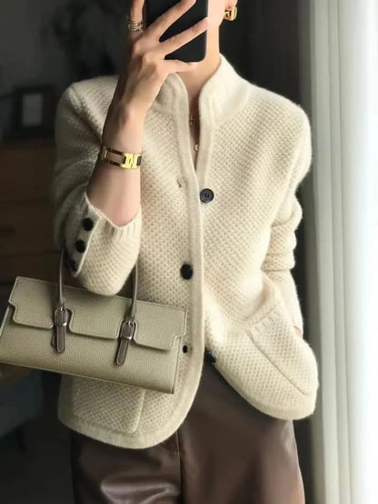 Kerstin | Damen Herbst Cardigan mit Knopfleiste