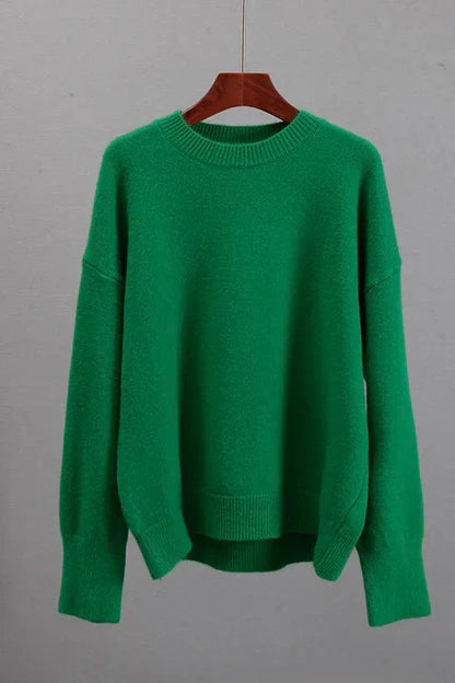 Jana | Damen Übergroßer Lockerer Strickpullover