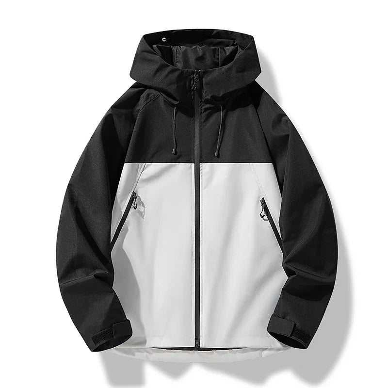Stefan | Herren Wasserdichte Kapuzen Winddichte Shell Jacke