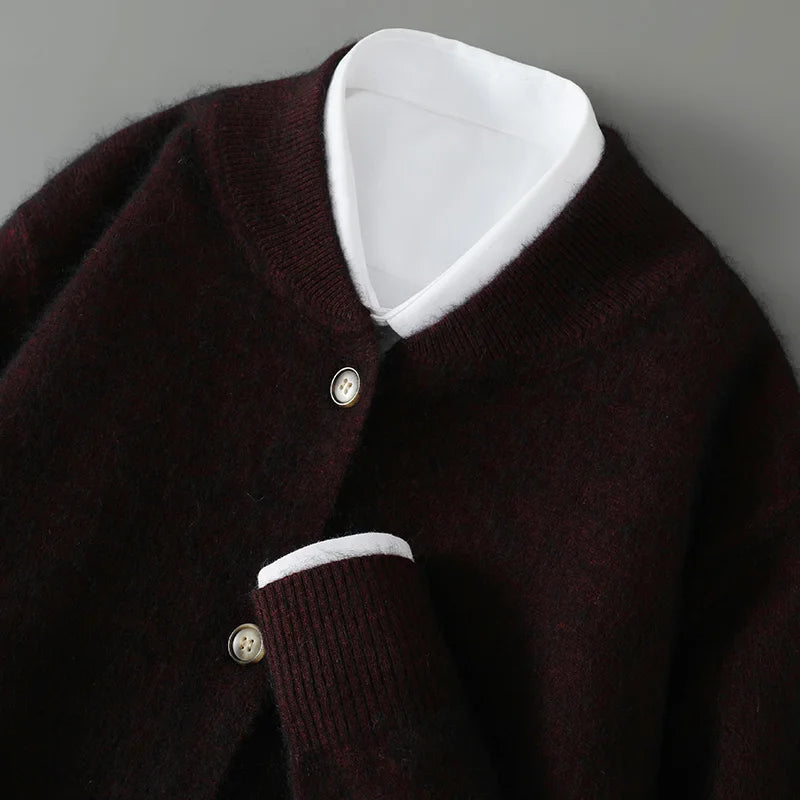 Johanna | Damen Gemütlicher Langarm-Cardigan mit Knöpfen