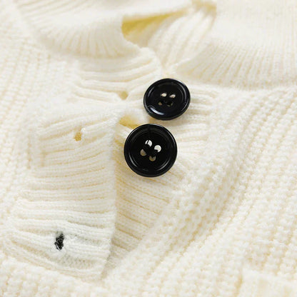 Sebastian | Herren Winter-Strickpullover mit Knopfleiste