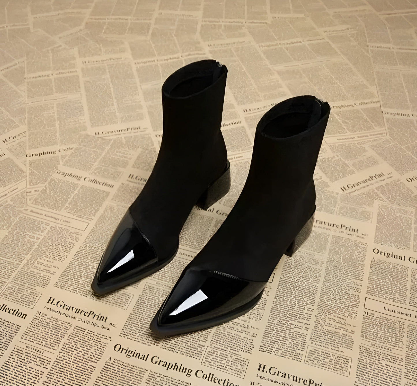 Magdalena | Damen Herbst Stiefeletten mit Blockabsatz