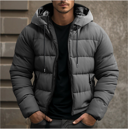 Richard | Herren Warme Steppjacke mit Kapuze