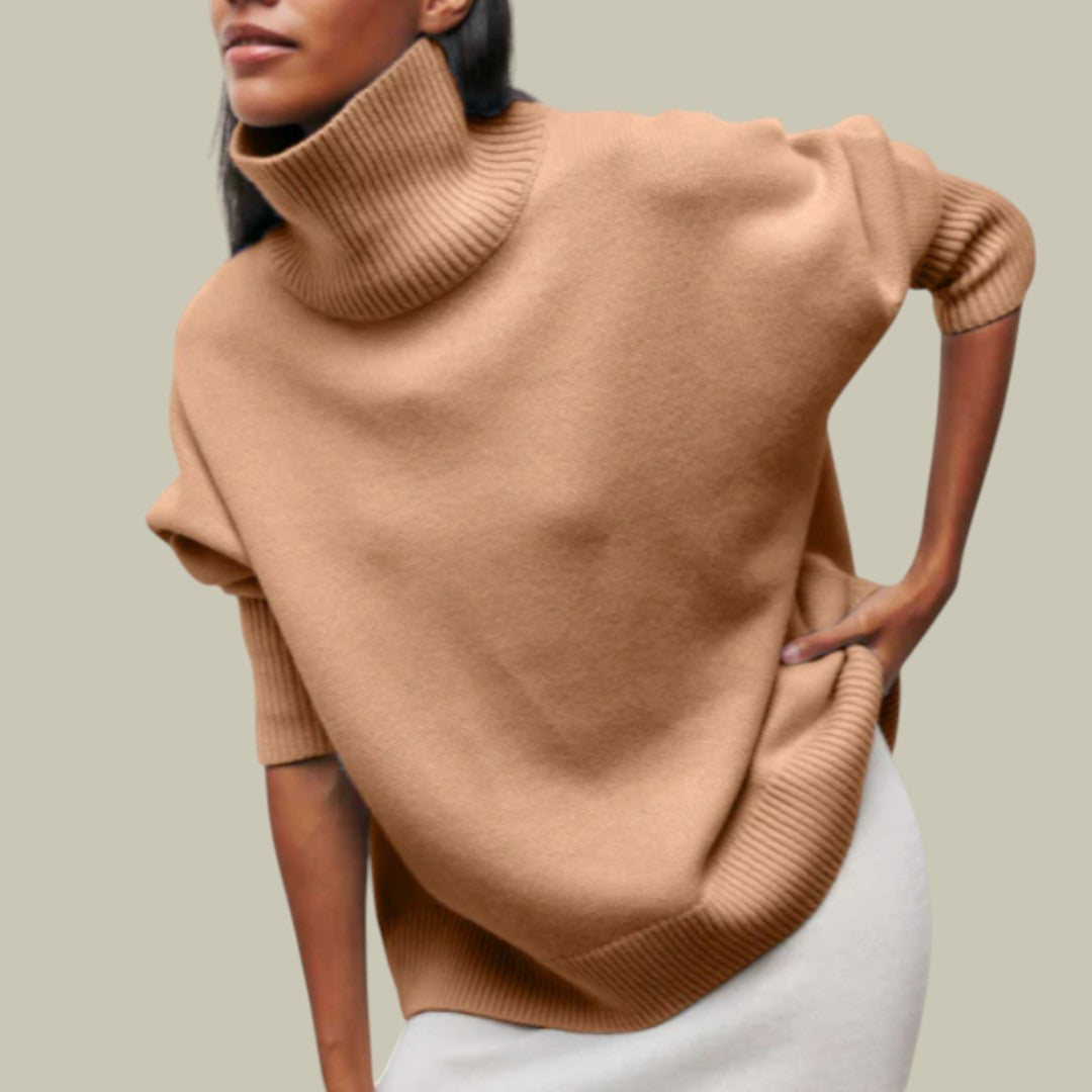 Michaela | Damen Entspannter Winterpullover mit Langarm