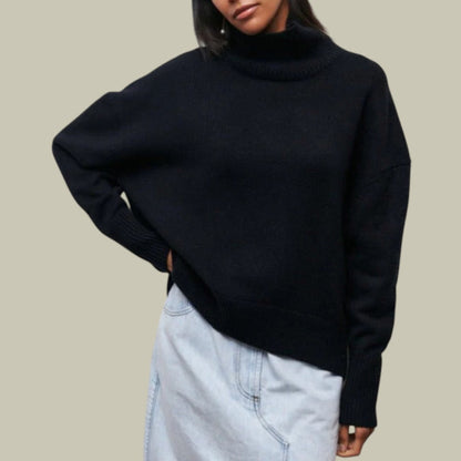 Michaela | Damen Entspannter Winterpullover mit Langarm