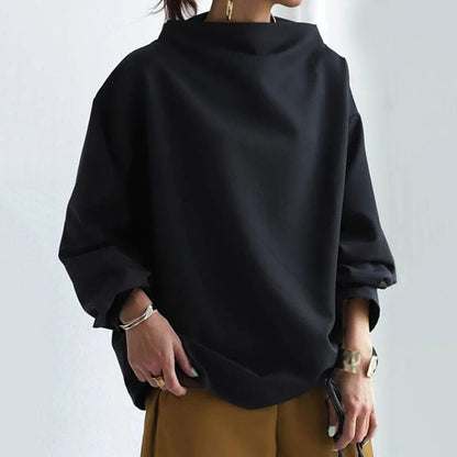 Birgit | Damen High-Neck Langarmshirt