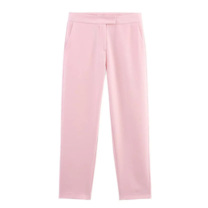 Helga | Schickes Formelles Anzugset mit Tailliertem Langen Blazer für Damen