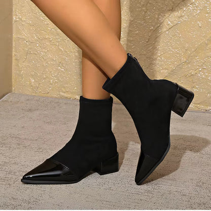 Magdalena | Damen Herbst Stiefeletten mit Blockabsatz