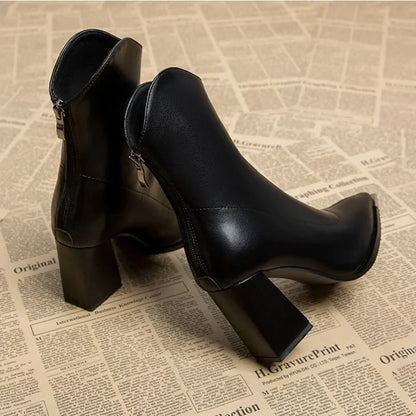 Jasmin | Damen-Frühjahrs-Stiefeletten mit spitzer Kappe und Absatz
