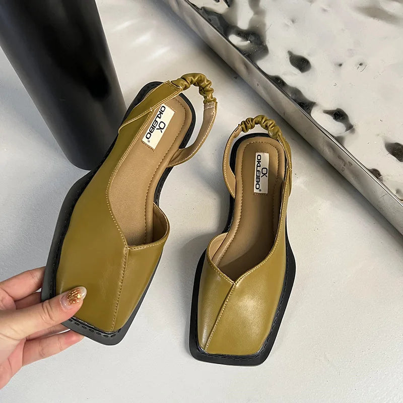 Yvonne | Damen Sandalen mit Elastischem Fersenriemen für den Alltag