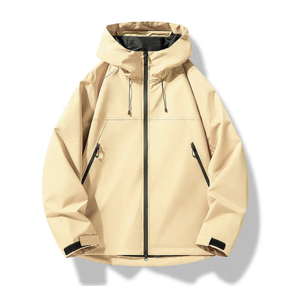 Stefan | Herren Wasserdichte Kapuzen Winddichte Shell Jacke