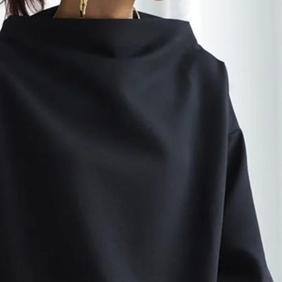 Birgit | Damen High-Neck Langarmshirt