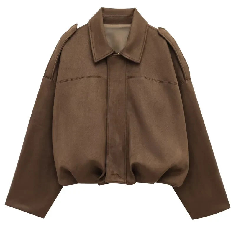 Anke | Damen Modejacke mit überschnittenen Schultern und lockerer Passform