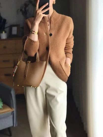 Kerstin | Damen Herbst Cardigan mit Knopfleiste