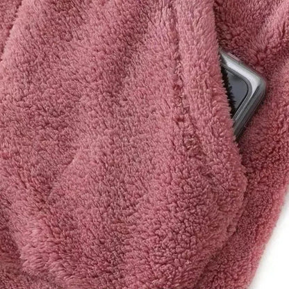 Lydia | Damen Winter-Kuschelige Kapuzenjacke mit Reißverschluss