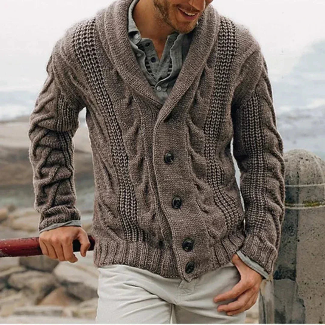 Andreas | Damen Frühlings Cardigan Mit Knopfleiste Und Schalkragen