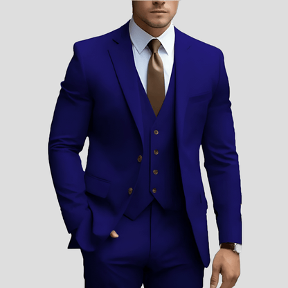 Florian | Herren Moderner Dreiteiliger Slim-Fit Anzug