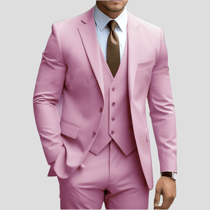 Florian | Herren Moderner Dreiteiliger Slim-Fit Anzug