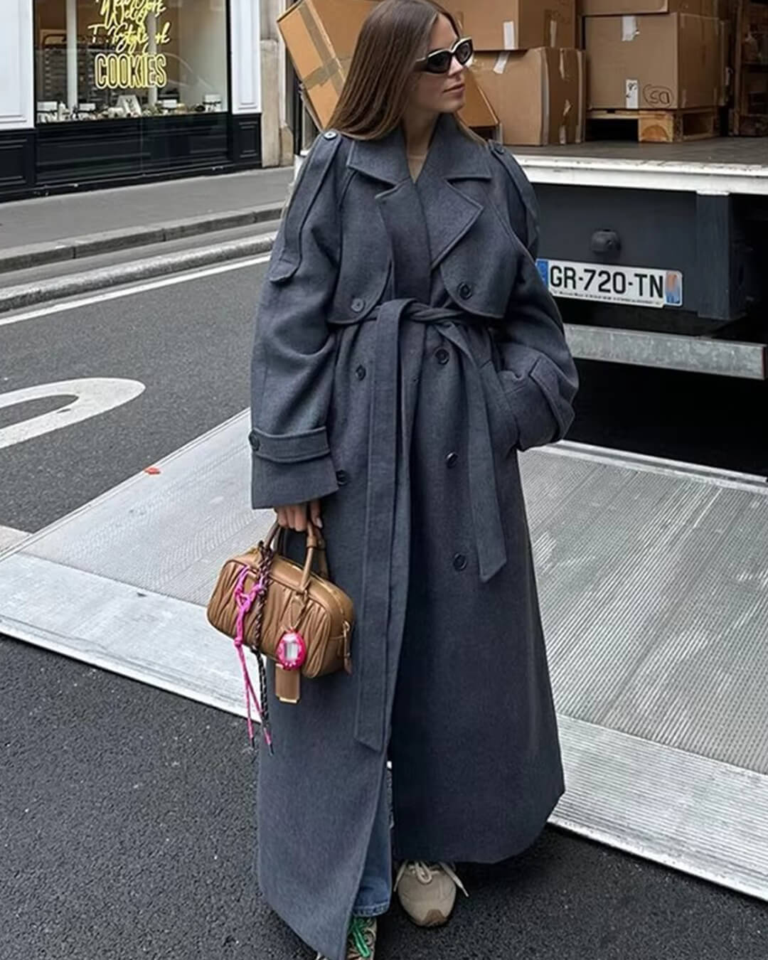 Gabriela | Damen Stilvoller und Vielseitiger Wollmantel