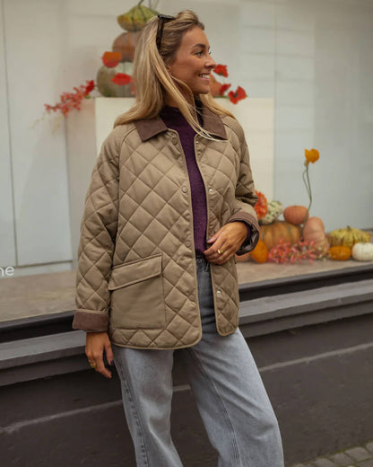 Jasmin | Stilvolle Herbst Stepp Freizeitjacke für Damen