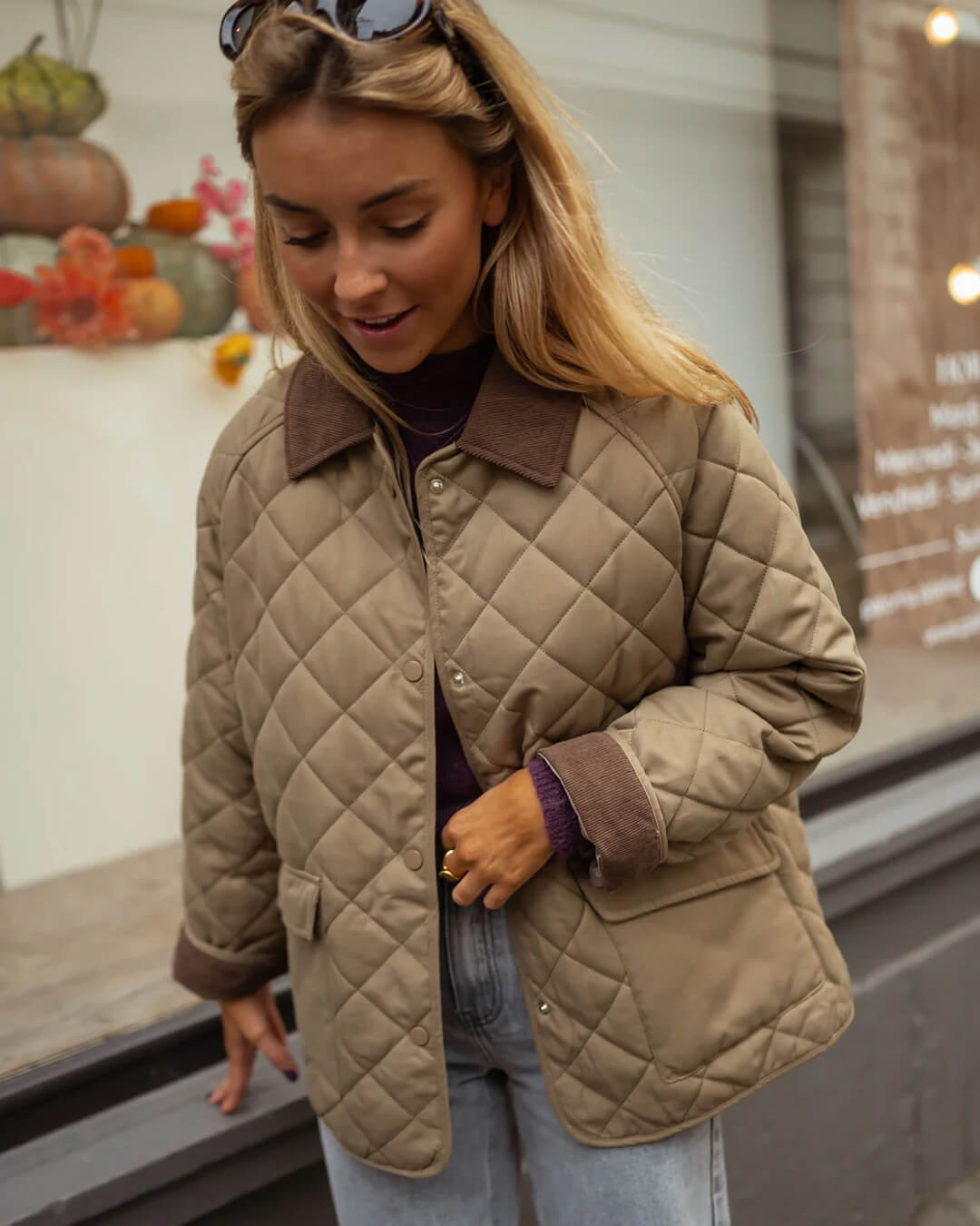 Jasmin | Stilvolle Herbst Stepp Freizeitjacke für Damen
