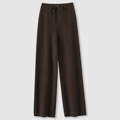 Birgit | Damen Herbst Strickhose mit weitem Bein