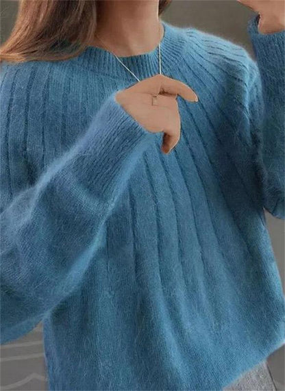 Gabriela | Damen Herbst Moderner Strickpullover