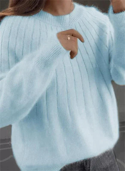 Gabriela | Damen Herbst Moderner Strickpullover