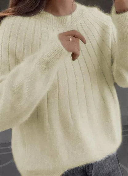 Gabriela | Damen Herbst Moderner Strickpullover