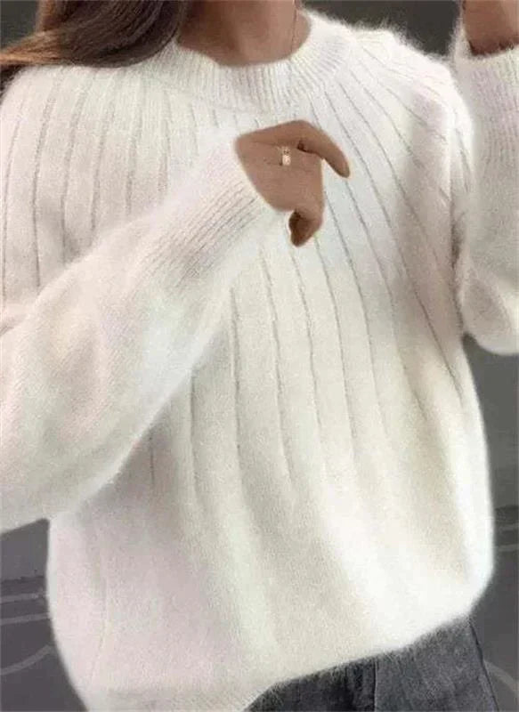 Gabriela | Damen Herbst Moderner Strickpullover